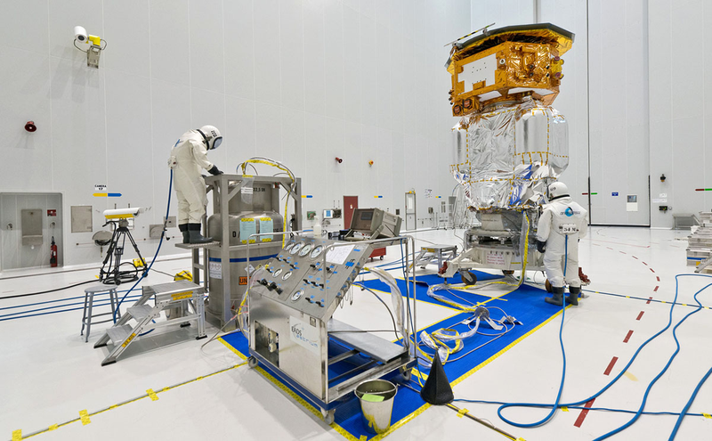 Calibrando la Pathfinder antes de su lanzamiento. Foto: ESA